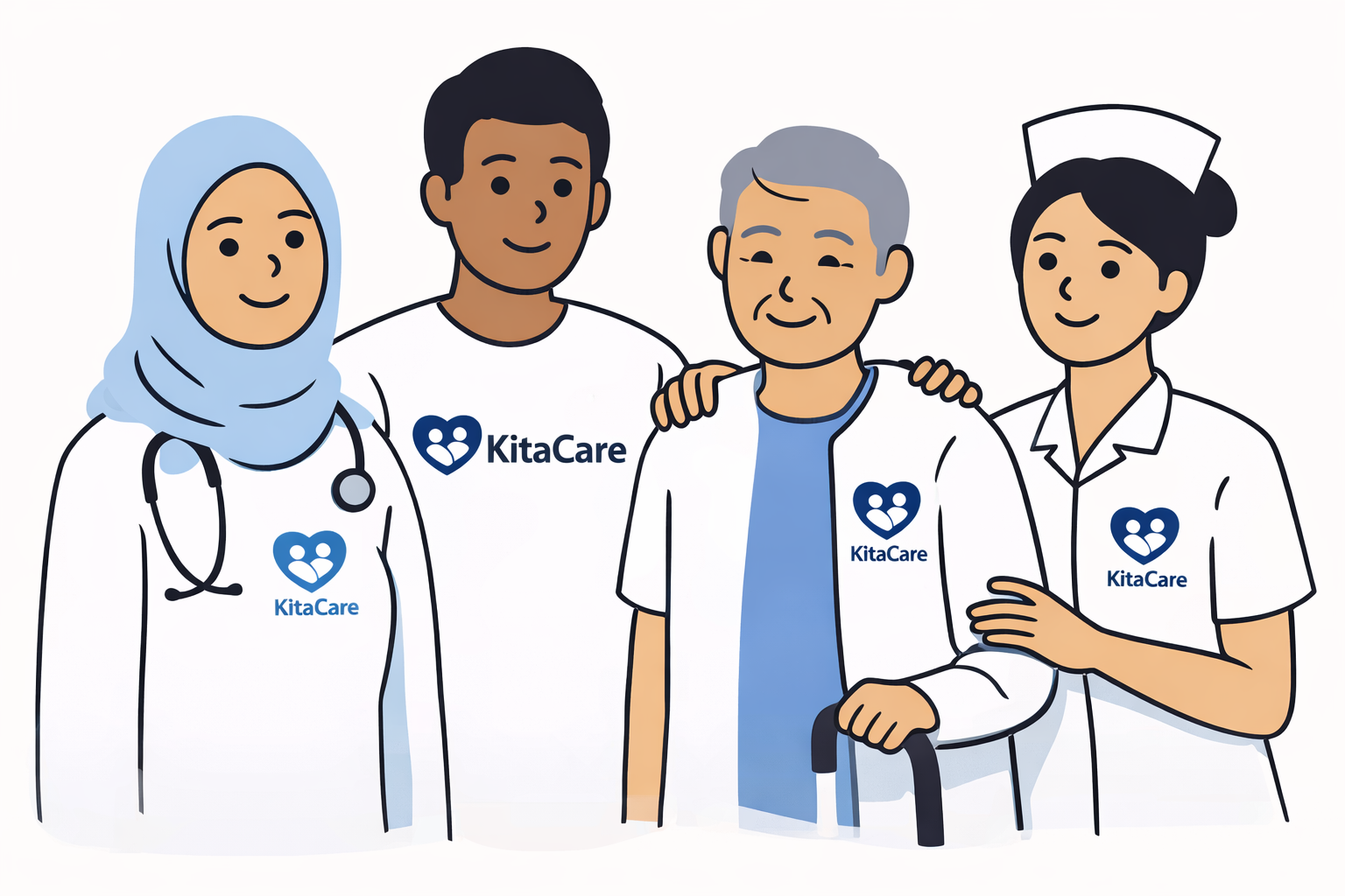 Healthcare professional providing home care